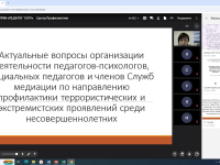 Групповая консультация Центра профилактики по вопросам профилактики террористических и экстремистских проявлений среди несовершеннолетних